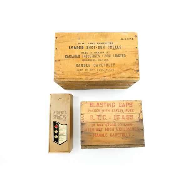 ASSORTED AMMO / EXPLOSIVE CRATE / ETC. LOT