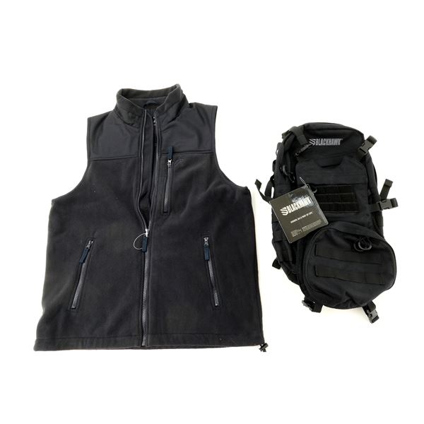 ROTHCO VEST AND BLACKHAWK BACKPACK LOT