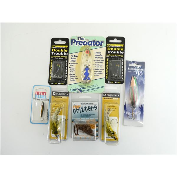 ASSORTED SUPERFLY / ETC. FISHING LURES LOT