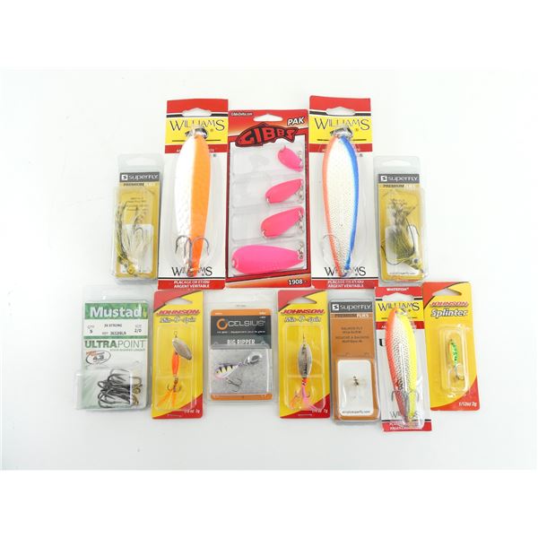SUPERFLY / WILLIAMS / JOHNSON ETC. FISHING LURES LOT