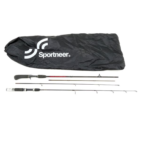 LAKER PRO XL AND ABU GARCIA 500 SERIES FISHING RODS WITH SPORTNEER BAG LOT