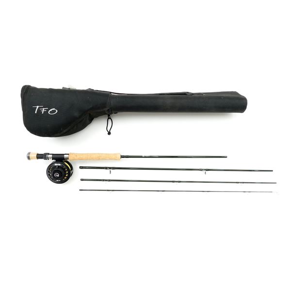 SCIENTIFIC ANGLER FLY FISHING ROD WITH MARTIN REEL IN TFO CANADA DUAL ROD AND REEL CASE LOT