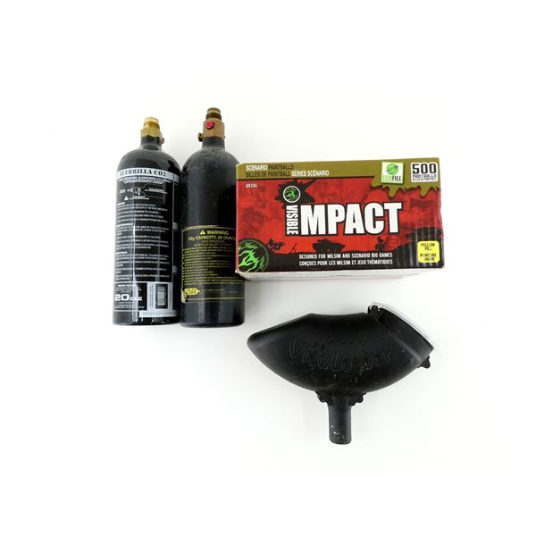 ** PICK UP ONLY ** ASSORTED PAINTBALL SUPPLIES LOT