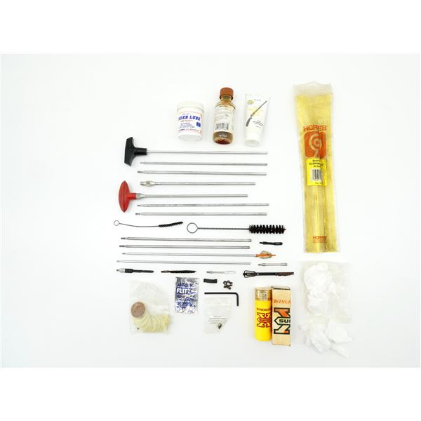 ** PICK UP ONLY ** ASSORTED GUN CLEANING SUPPLIES / ETC. LOT