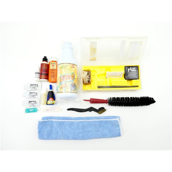 ** PICK UP ONLY ** ASSORTED GUN / ETC. CLEANING SUPPLIES LOT