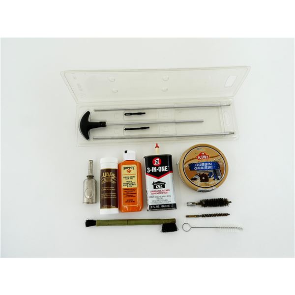 ** PICK UP ONLY ** ASSORTED GUN / ETC. CLEANING SUPPLIES LOT