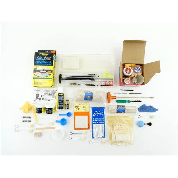 ** PICK UP ONLY ** GUNSMITH / HOBBYIST CLEANING AND BEDDING LOT