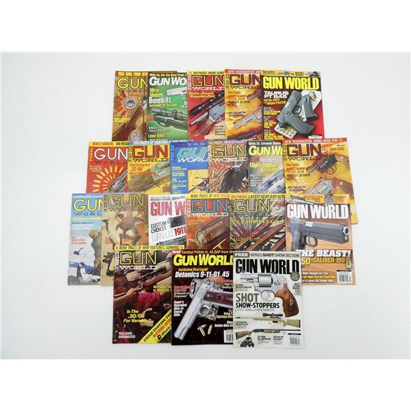 ASSORTED "GUN WORLD" MAGAZINES LOT