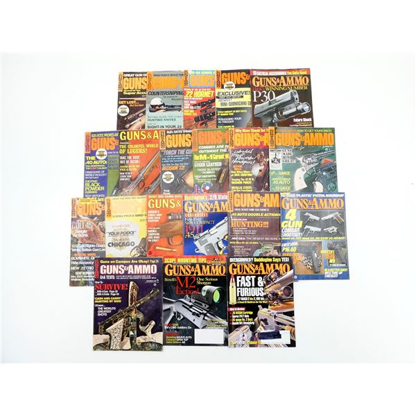 ASSORTED "GUNS & AMMO" MAGAZINES LOT
