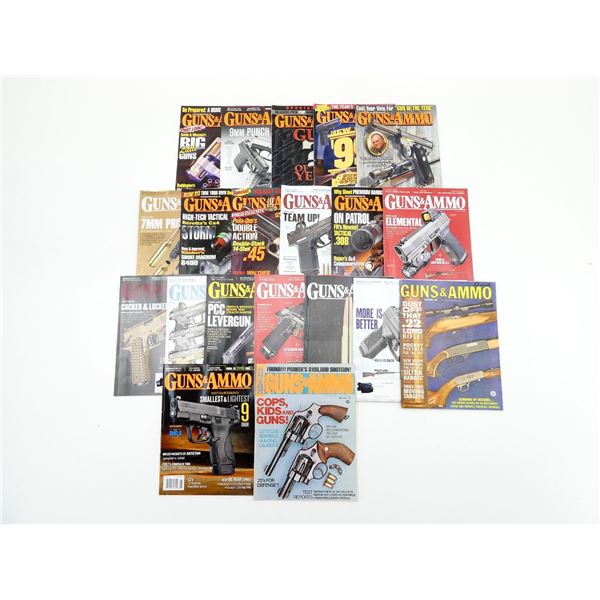 ASSORTED "GUNS & AMMO" MAGAZINES LOT
