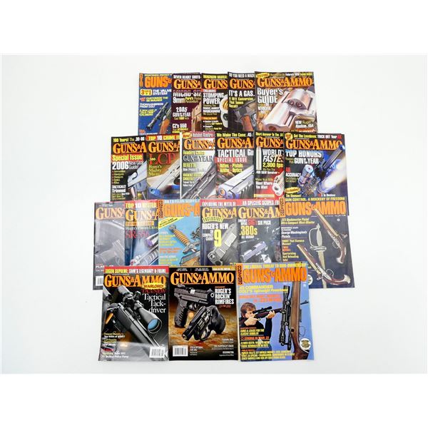 ASSORTED "GUNS & AMMO" MAGAZINES LOT