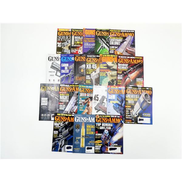 ASSORTED "GUNS & AMMO" MAGAZINES LOT