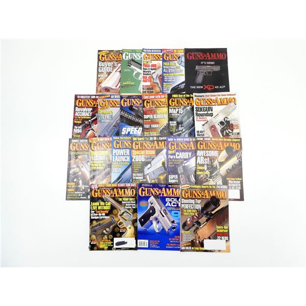 ASSORTED "GUNS & AMMO" MAGAZINES LOT