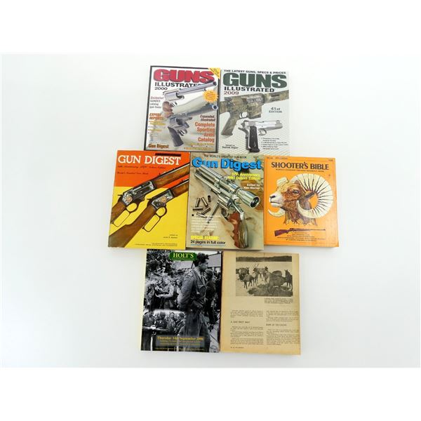 ASSORTED "SHOOTER'S BIBLE" AND "GUN DIGEST" / ETC. CATALOGUES LOT
