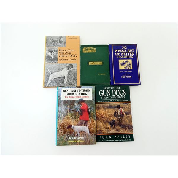 ASSORTED GUN DOG TRAINING BOOKS LOT