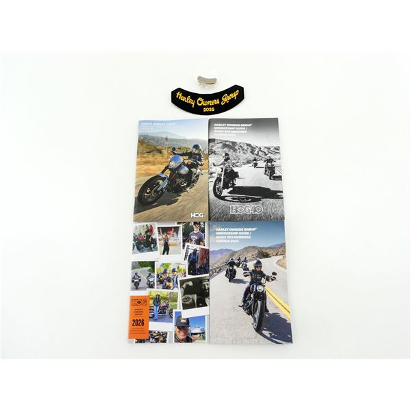 "HARLEY OWNERS GROUP MEMBERSHIP GUIDE" / ETC. LOT
