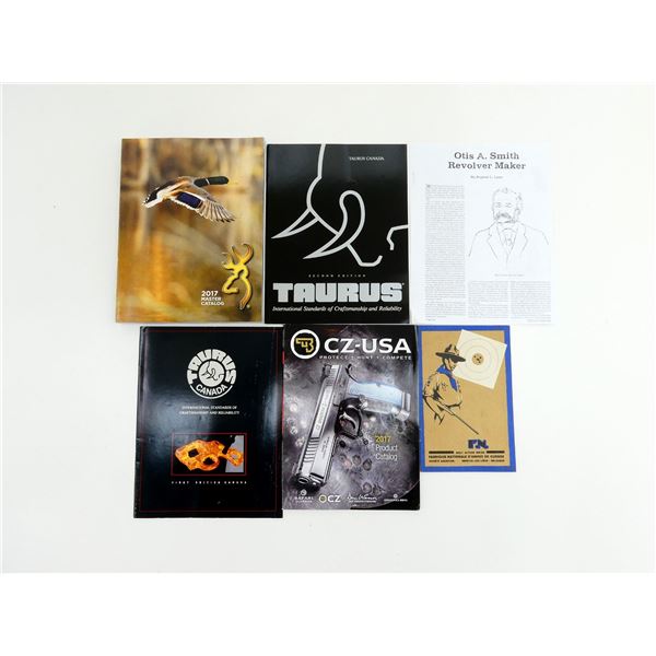 ASSORTED BROWNING / TAURUS / CZ-USA CATALOGUES ETC. LOT