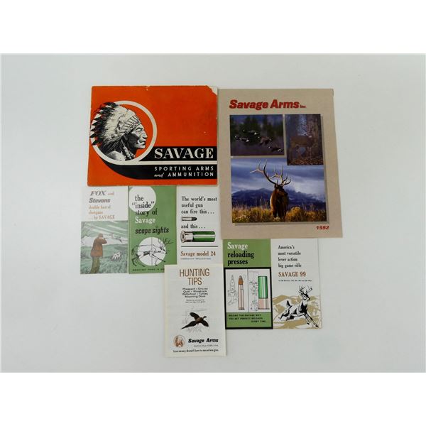ASSORTED SAVAGE CATALOGUES / ETC. LOT