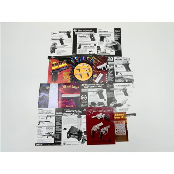 ASSORTED HANDGUN BROCHURE / PAMPHLET / ETC. LOT