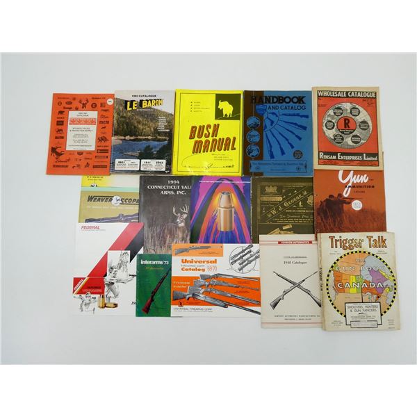ASSORTED LE BARON / FEDERAL / JOHNSON AUTOMATICS CATALOGUES AND MAGAZINES ETC. LOT