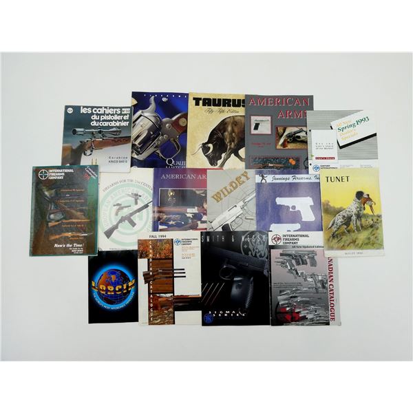 ASSORTED COLT / SMITH & WESSON / AMERICAN ARMS CATALOGUE AND PAMPHLET / ETC. LOT