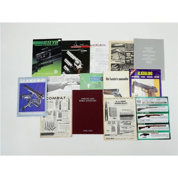 ASSORTED GERMAN / ETC. FIREARMS CATALOGUES LOT