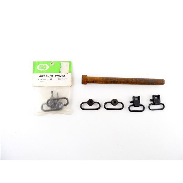 REMINGTON 870 SHOT GUN PLUG AND ASSORTED SLING SWIVEL LOT