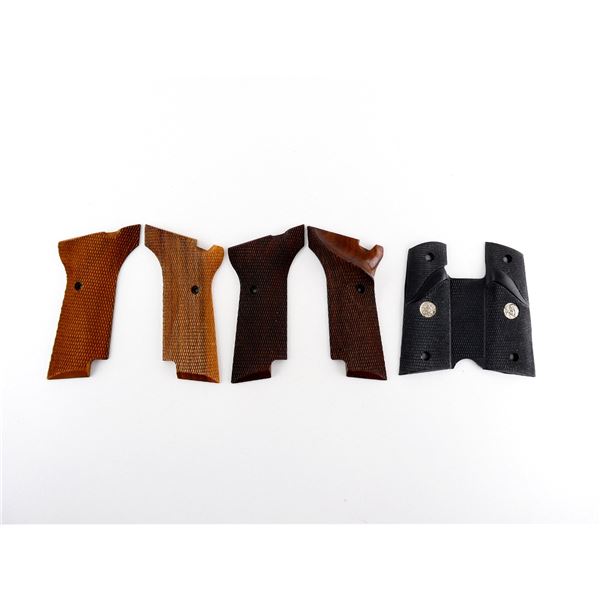 HIGH STANDARD .22 LR WOOD GRIPS AND COLT 1911 GRIPS LOT
