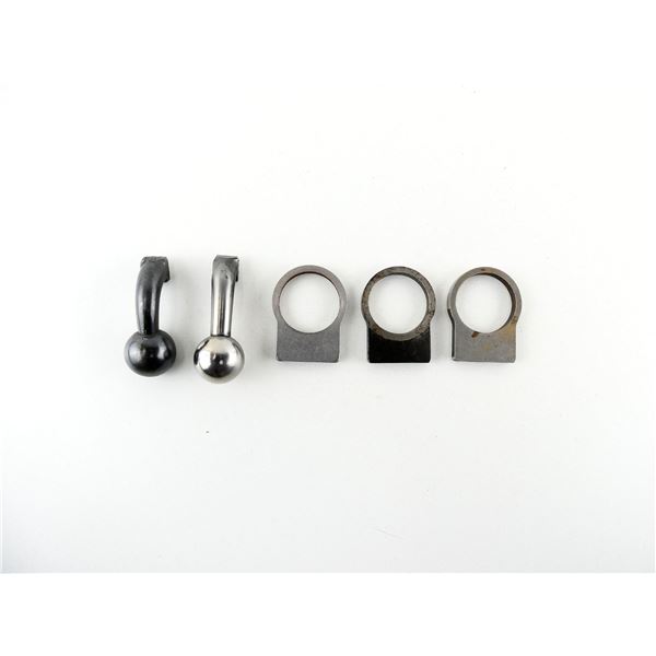 UNKNOWN RIFLE RECOIL LUG AND BOLT HANDLE PARTS LOT