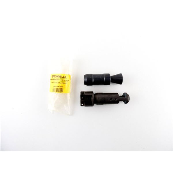 BROWNELL'S KRINKOV AK 47 MUZZLE BREAK AND UNKNOWN MUZZLE BREAK LOT