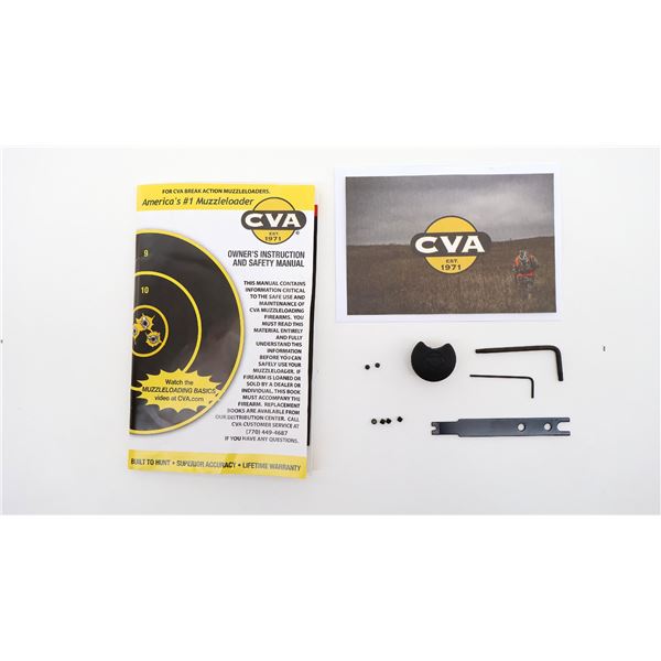 CVA MUZZLE LOADER MANUAL AND ACCESSORIES LOT