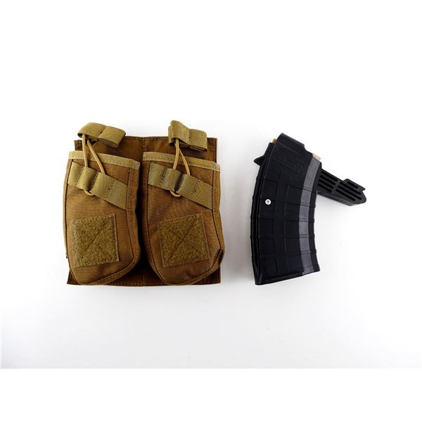 TAPCO SKS DUCK BILL 7.62X39MM MAGAZINE AND MAG POUCH LOT