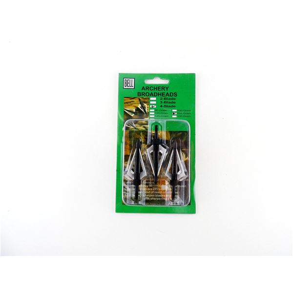 BELL ARCHERY 4-BLADE BROADHEADS LOT