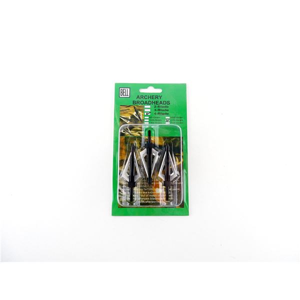 BELL ARCHERY 4-BLADE BROADHEADS LOT