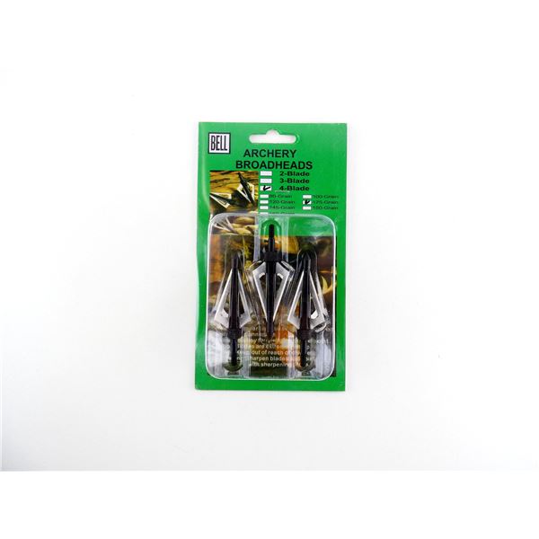 BELL ARCHERY 4-BLADE BROADHEADS LOT