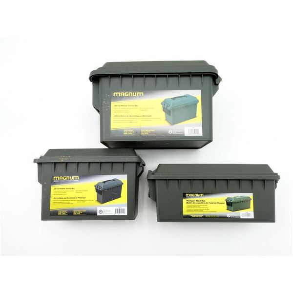 MAGNUM DRY AMMO / STORAGE BOX LOT