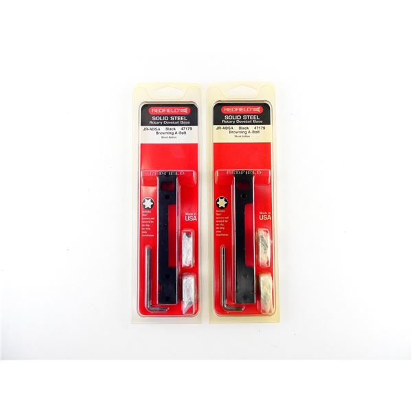 REDFIELD JR-ABSA BROWNING A-BOLT SHORT ACTION ROTARY DOVETAIL BASE LOT
