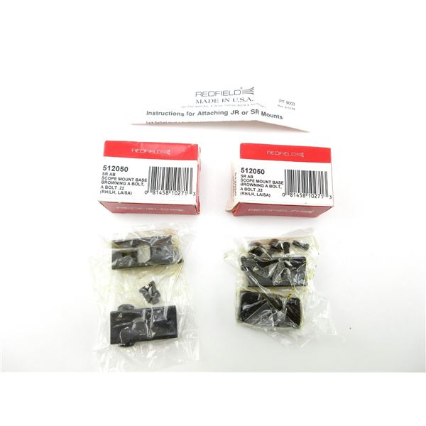 REDFIELD SR AB BROWNING A-BOLT / A-BOLT .22 SCOPE MOUNT BASE LOT