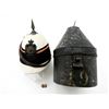 Image 1 : PRE-1900'S CANADIAN 49TH HASTING RIFLE REGIMENT PITH HELMET AND TIN LOT
