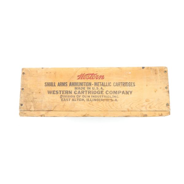 COLLECTIBLE WESTERN .30 CAL. TRACER WOODEN AMMO CRATE