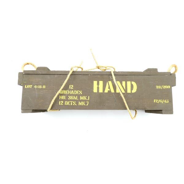 REPRODUCTION CANADIAN MILITARY MILLS BOMB CRATE
