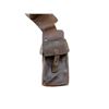 Image 3 : UNKNOWN MILITARY LEATHER SADDLE BAG HOLSTER
