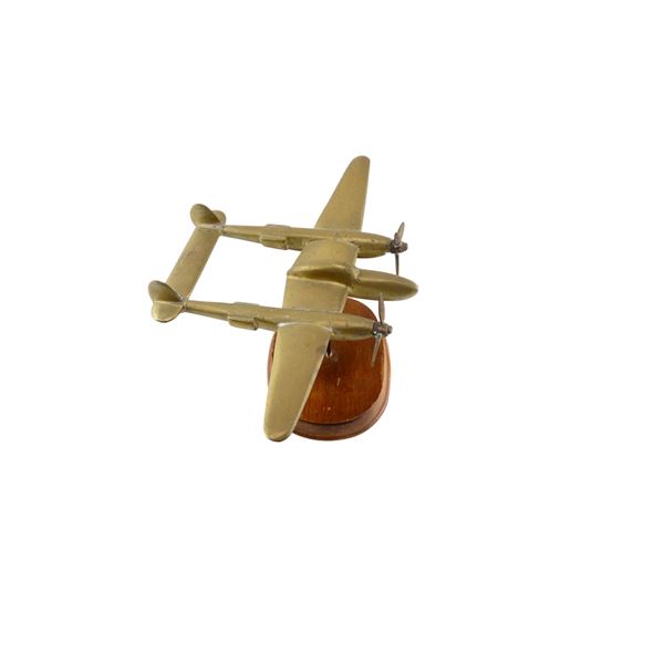 U.S. P38 LIGHTNING TRENCH ART MODEL PLANE