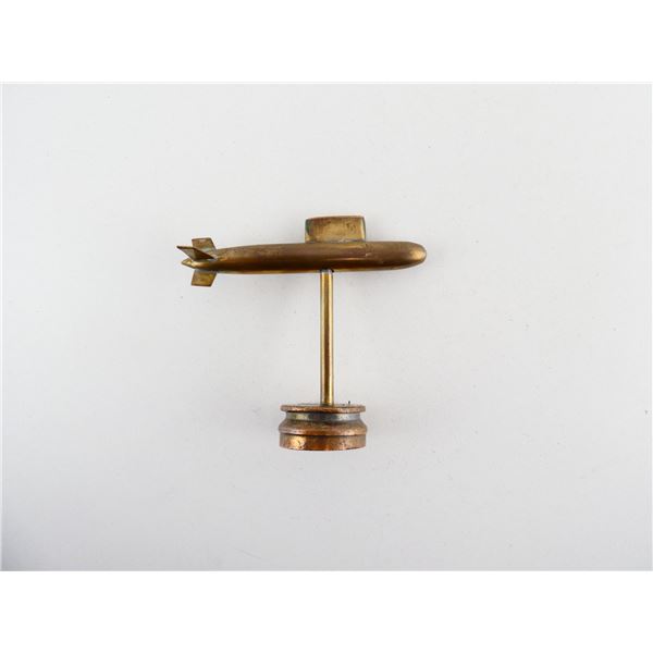UNKNOWN MILITARY TRENCH ART SUBMARINE