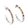 Image 1 : Natural Multi Color Tourmaline EarRings