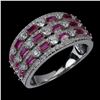 Image 1 : Natural Rhodolite Garnet Ring
