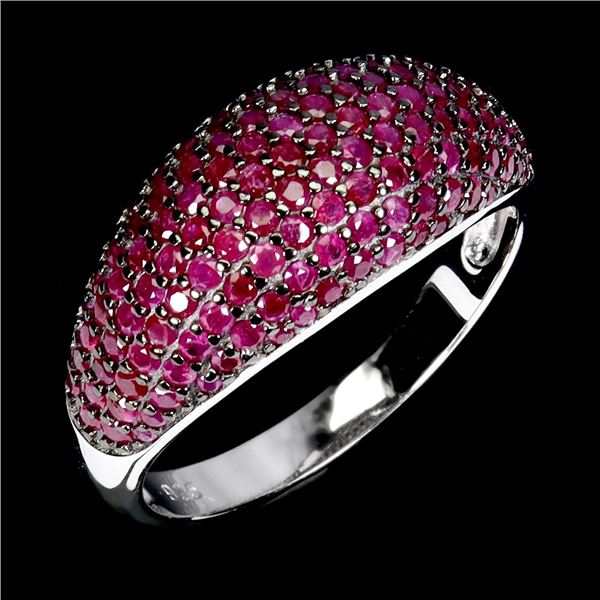 Natural Burma Red Ruby Ring