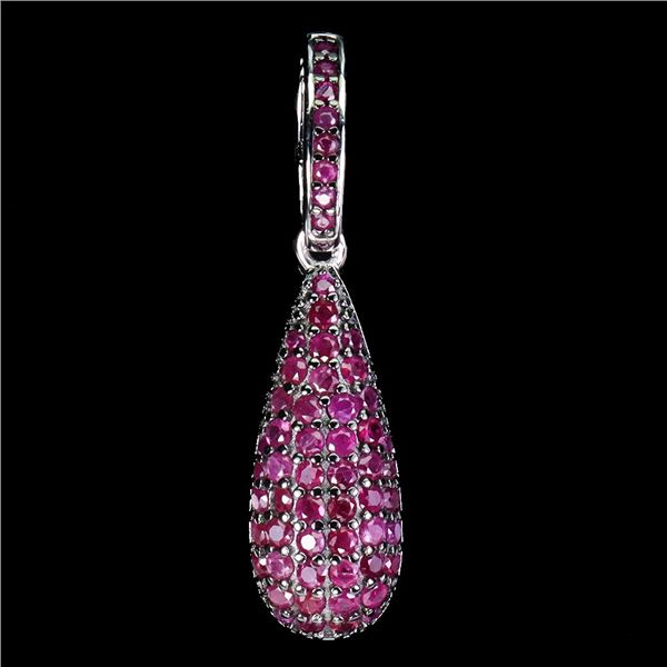 Natural Burma Red Ruby Pendant
