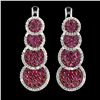 Image 1 : Natural Burma Red Ruby Earrings