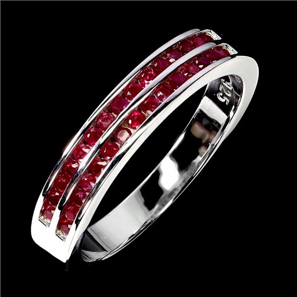 Natural Burma Red Ruby Ring